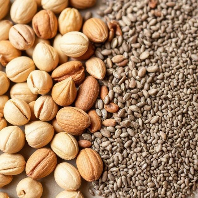 Nuts and Seeds (Walnuts, Almonds, Chia Seeds, Flaxseeds)