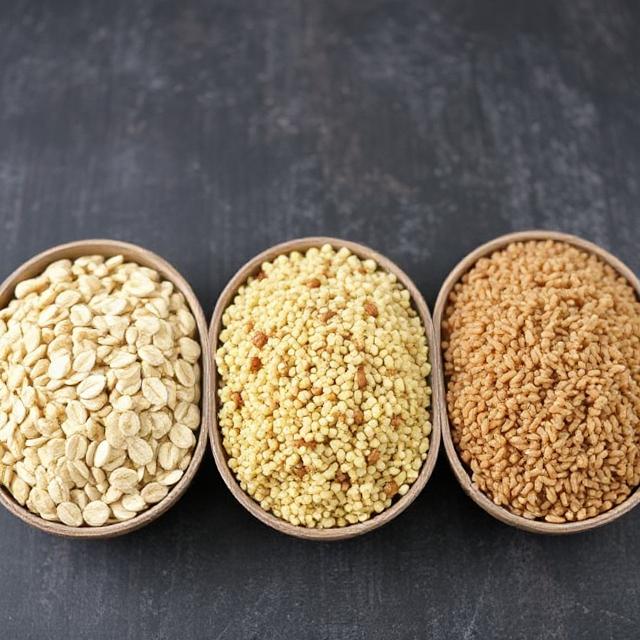 Whole Grains (Oats, Quinoa, Brown Rice)