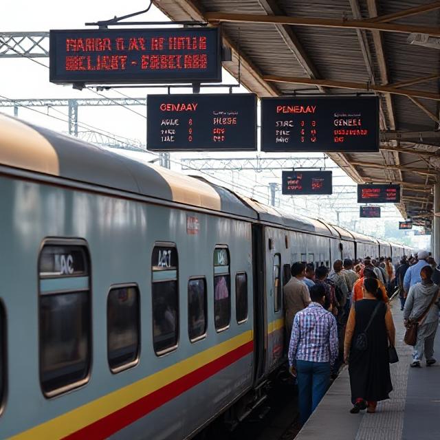Indian Railways Coach Position Diagram Showing Coach Sequence from Engine to Rear