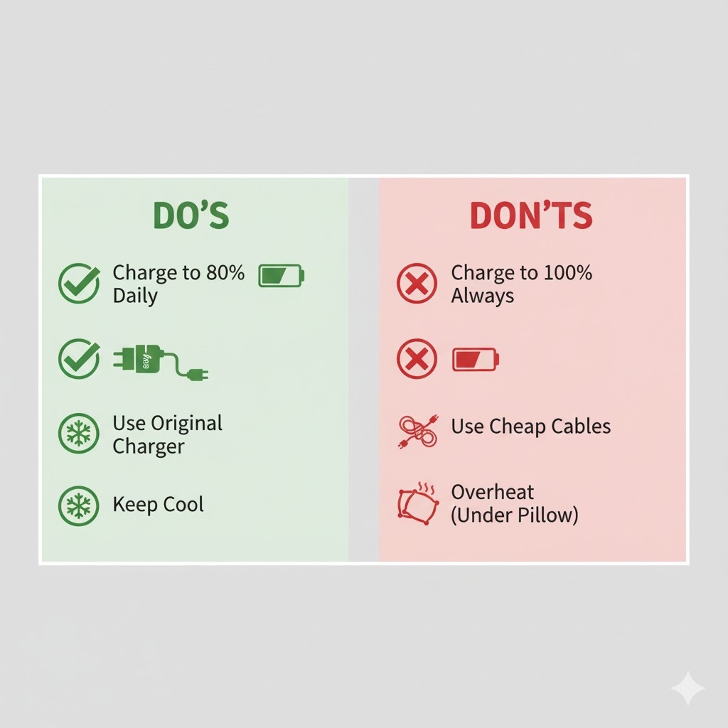 Stop Charging Your Phone to 100%