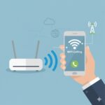 smartphone displaying “WiFi Calling” on screen